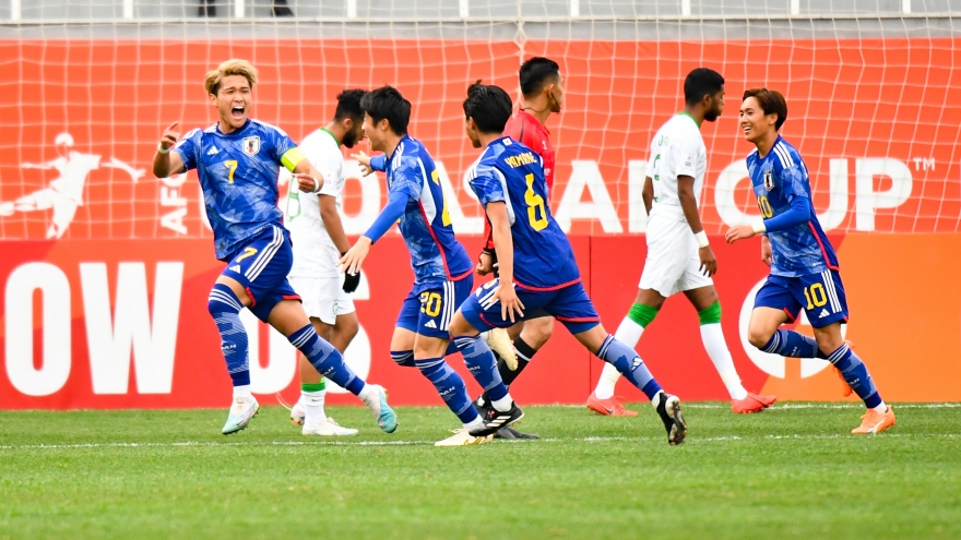 U20 Nhật Bản và U20 Trung Quốc giành 2 vé cuối cùng vào tứ kết U20 châu Á